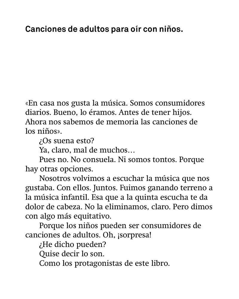 LEOTECA - La primera comunidad lectora para niños y mayores en formato de  red social - 100 canciones de adultos para oír con niños